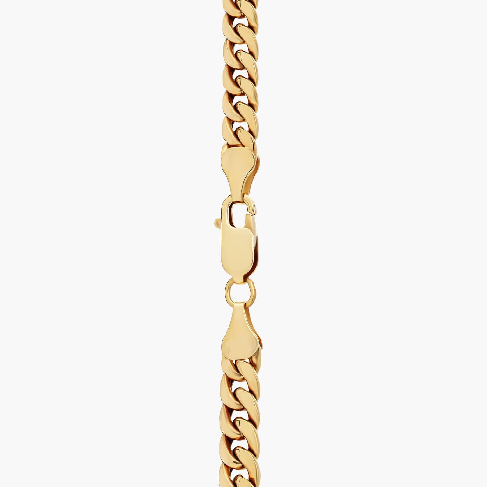 8" Men's Miami Cuban Link Bracelet in 14k Yellow Gold