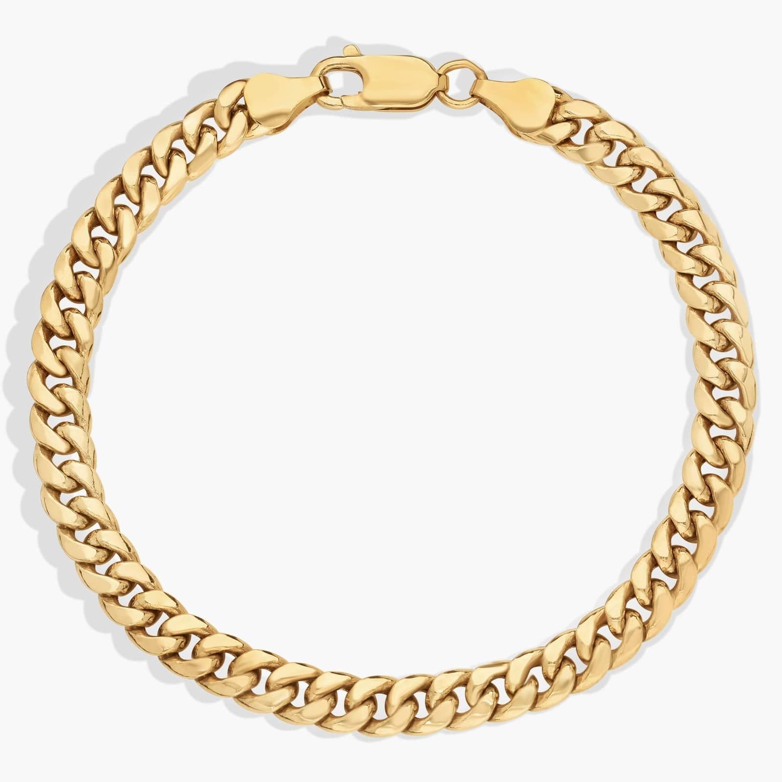 8" Men's Miami Cuban Link Bracelet in 14k Yellow Gold