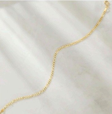 14kt Yellow Gold Figaro-Link Bracelet