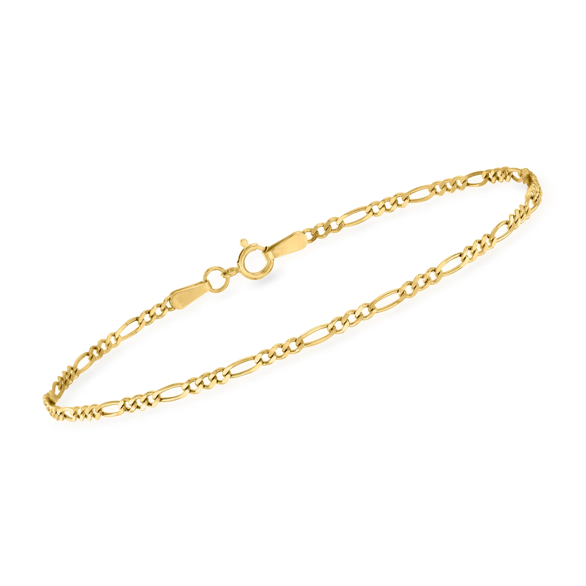 14kt Yellow Gold Figaro-Link Bracelet