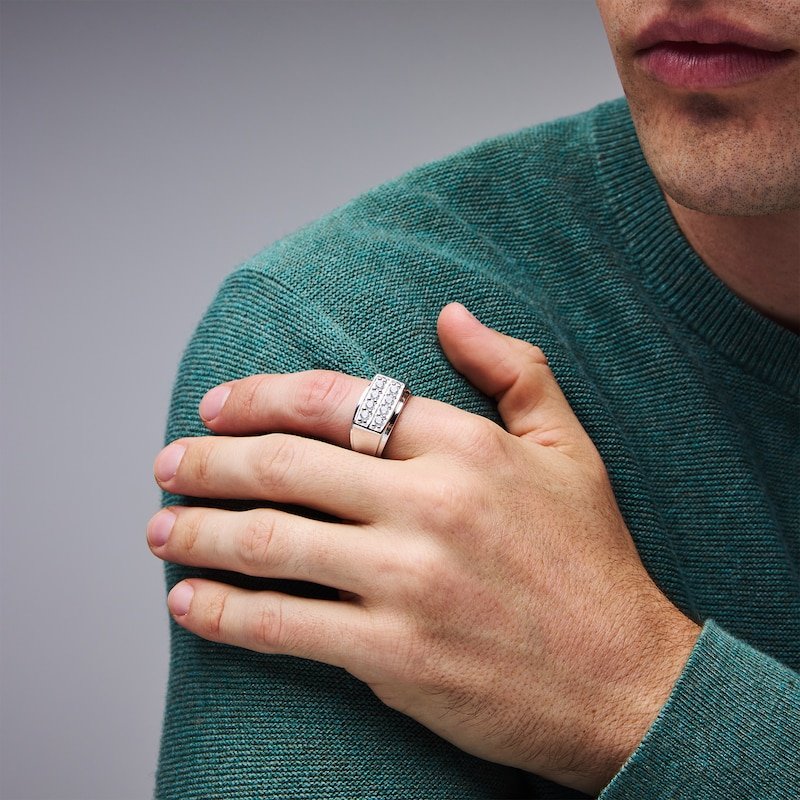 Lab-Grown Diamond Double-Row Ring