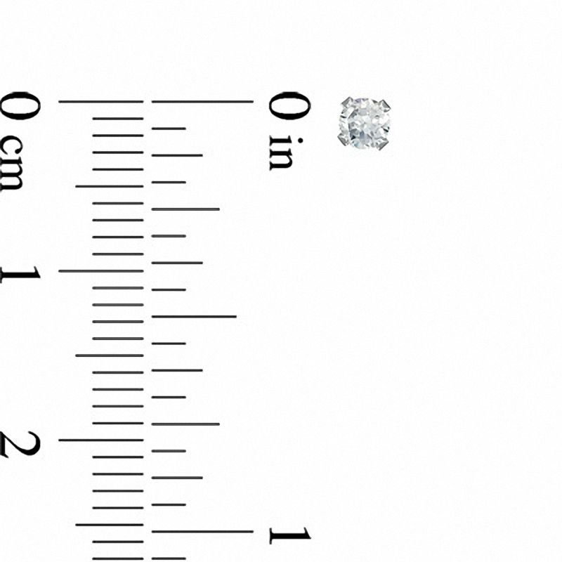 Child's 3.0mm Cubic Zirconia Stud Earrings