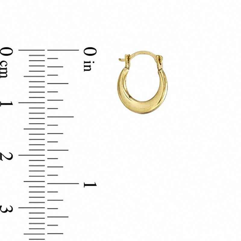 Child's Polished Hoop Earrings