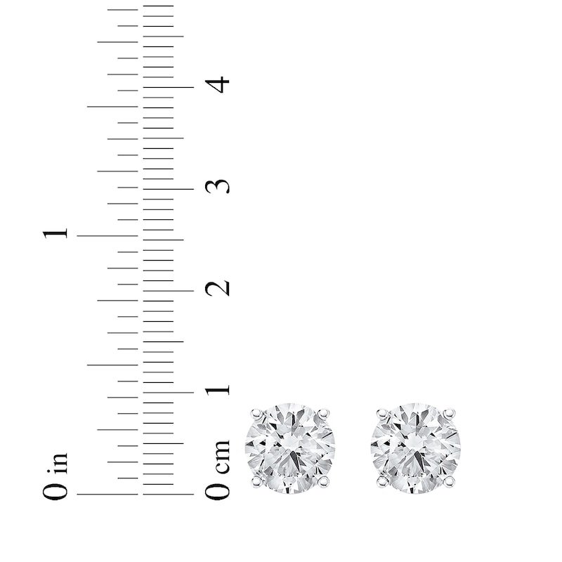 Lab-Grown Diamonds Round-Cut Solitaire Stud Earrings