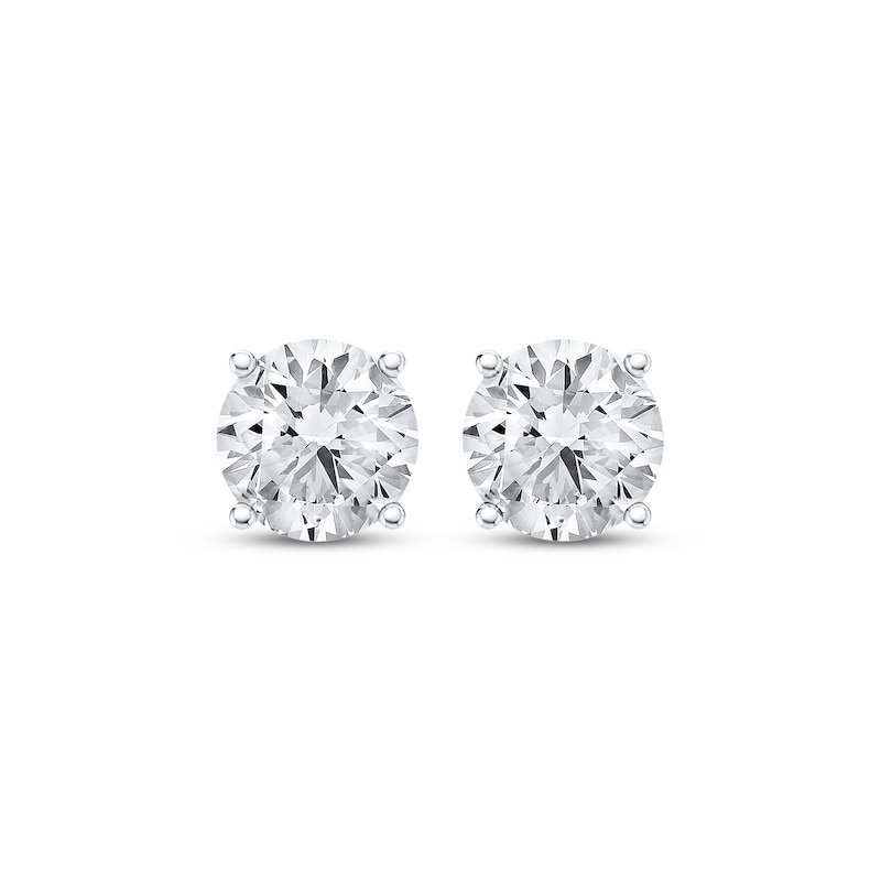 Lab-Grown Diamonds Round-Cut Solitaire Stud Earrings