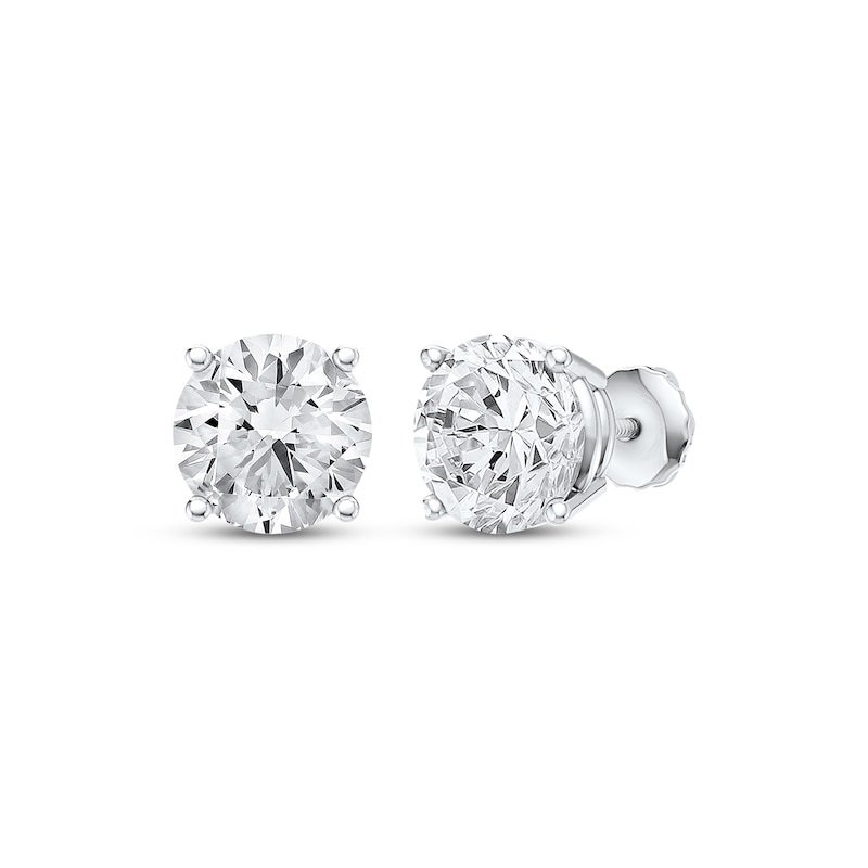 Lab-Grown Diamonds Round-Cut Solitaire Stud Earrings