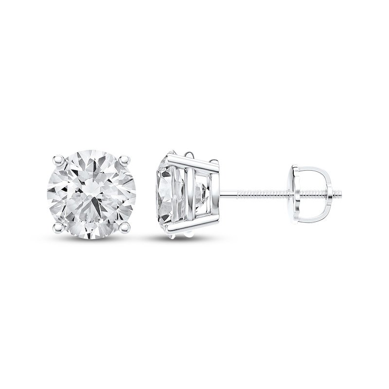 Lab-Grown Diamonds Round-Cut Solitaire Stud Earrings