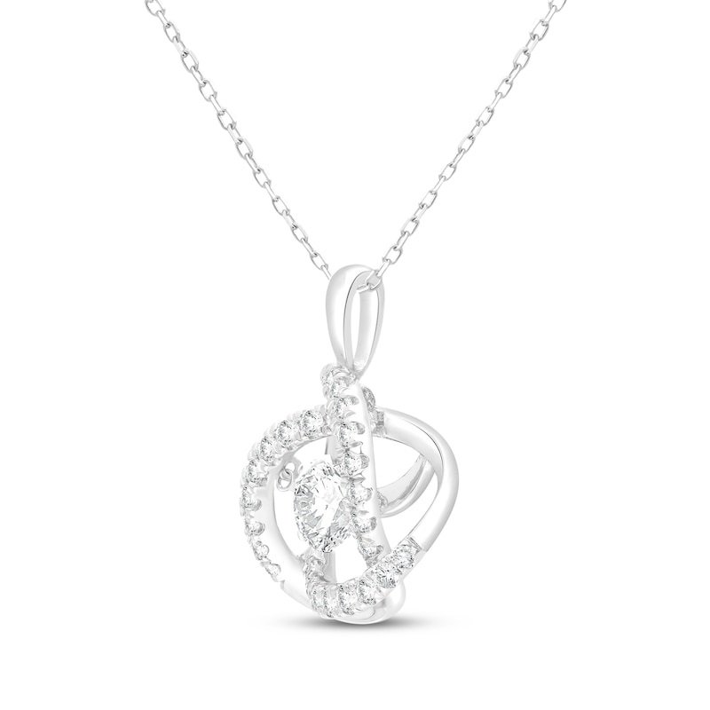 Unstoppable Love Lab-Grown Diamond Knot Necklace