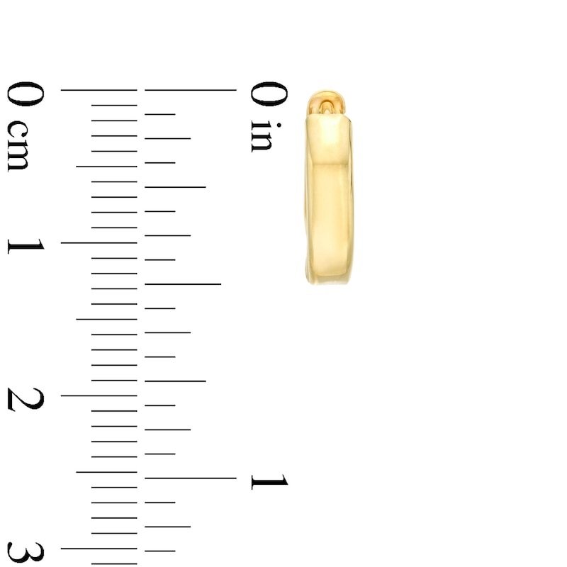 12.7mm Huggie Hoop Earrings in 14K Gold