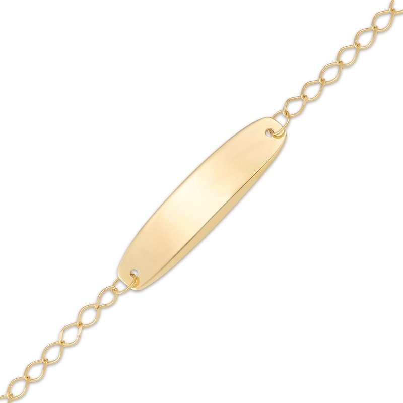 Children's ID Bracelet 14K Yellow Gold 6"