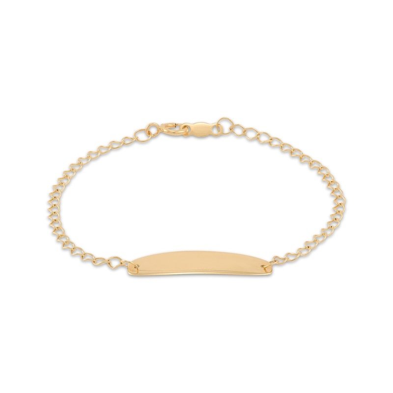 Children's ID Bracelet 14K Yellow Gold 6"